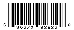 UPC barcode number 680270928220