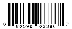 UPC barcode 680599033667