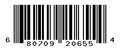 UPC barcode number 680709206554