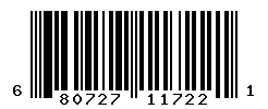 UPC barcode number 680727117221