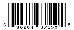 UPC barcode number 680904375505