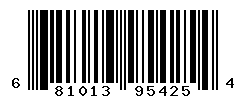 UPC barcode number 681013954254