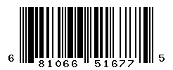 UPC barcode number 681066516775