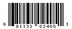 UPC barcode number 681131024051