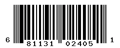 UPC 681131024051 barcode image