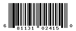 UPC 681131024150 barcode image