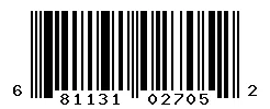 UPC 681131027052 barcode image