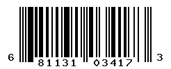 UPC 681131034173 barcode image