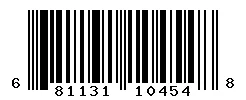 UPC 681131104548 barcode image