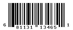UPC barcode number 681131134651
