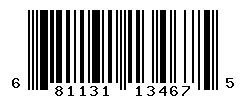 UPC barcode number 681131134675