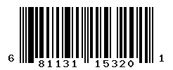 UPC barcode number 681131153201