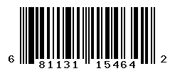 UPC barcode number 681131154642