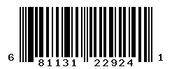 UPC barcode number 681131229241