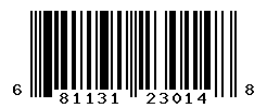 UPC barcode number 681131230148