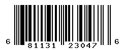 UPC barcode number 681131230476