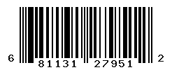 UPC barcode number 681131279512