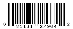 UPC barcode number 681131279642