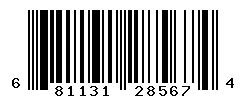 UPC barcode 681131285674
