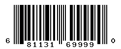 UPC 681131699990 barcode image