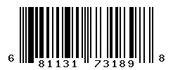 UPC 681131731898 barcode image
