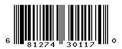 UPC barcode number 681274301170