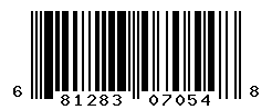 UPC barcode number 681283070548