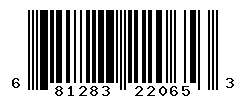 UPC barcode number 681283220653