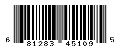 UPC barcode number 681283451095