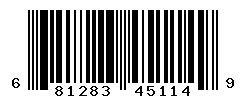 UPC barcode number 681283451149