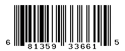 UPC barcode 681359336615