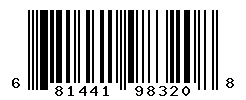 UPC barcode number 681441983208