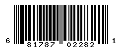 UPC barcode number 681787022821