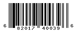 UPC barcode number 682017400396