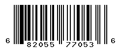 UPC barcode number 682055770536