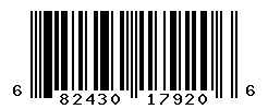 UPC barcode number 682430179206