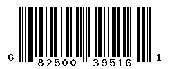 UPC barcode number 682500395161