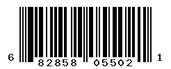 UPC barcode number 682858055021