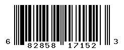 UPC barcode number 682858171523