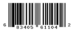 UPC barcode 683405611042