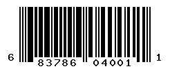 UPC barcode 683786040011