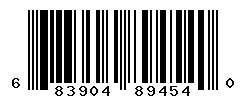 UPC barcode number 683904894540