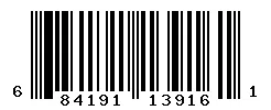 UPC barcode 684191139161