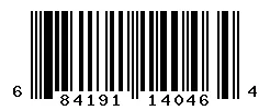UPC barcode 684191140464