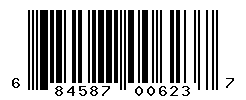 UPC barcode number 684587006237