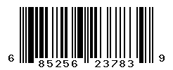 UPC barcode number 685256237839