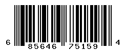 UPC barcode number 685646751594