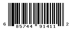 UPC barcode number 685744914112