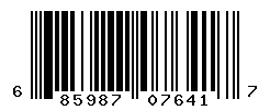 UPC barcode number 685987076417