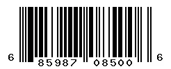 UPC barcode 685987085006